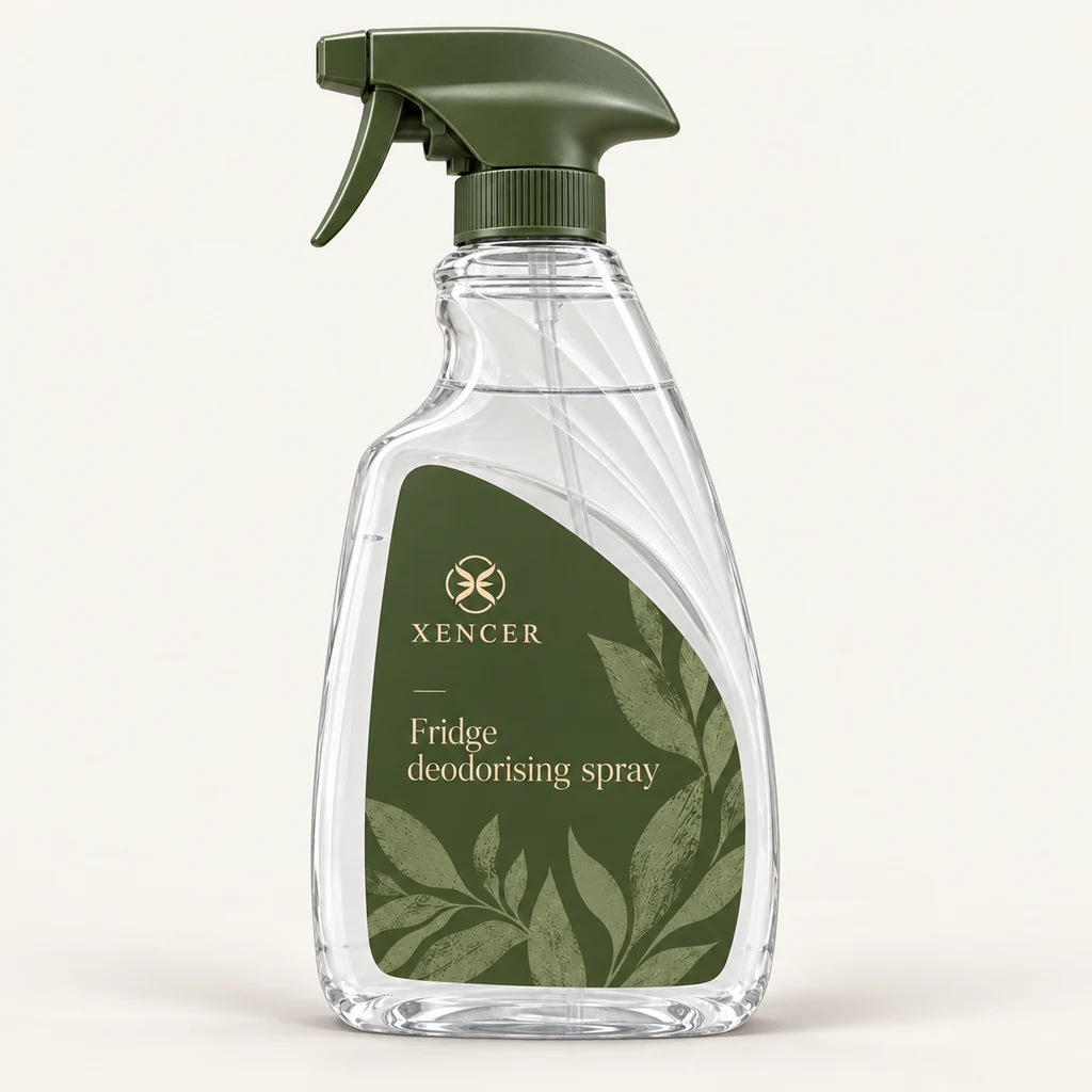 Fridge deodorising spray XENCER packaging concept, size on request, SKU XC-KC007