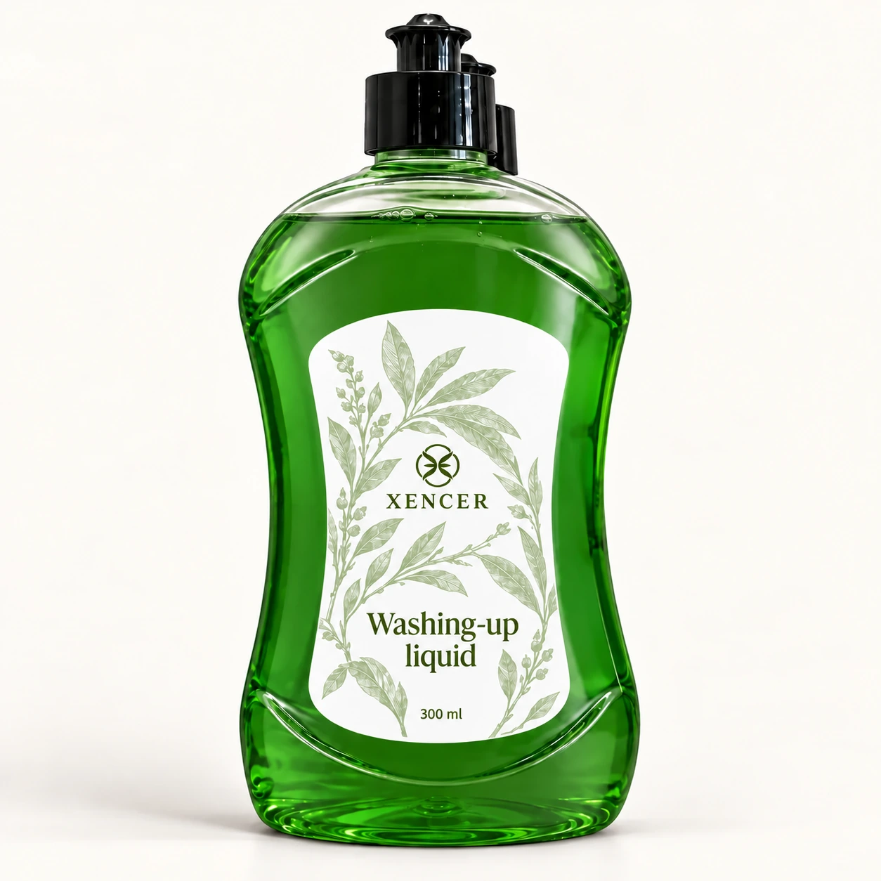 Washing-up liquid XENCER packaging concept, 300 ml, SKU XC-KC008