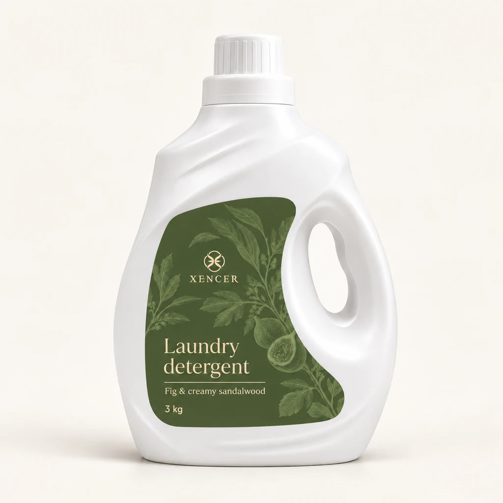 XENCER Laundry care product packaging
