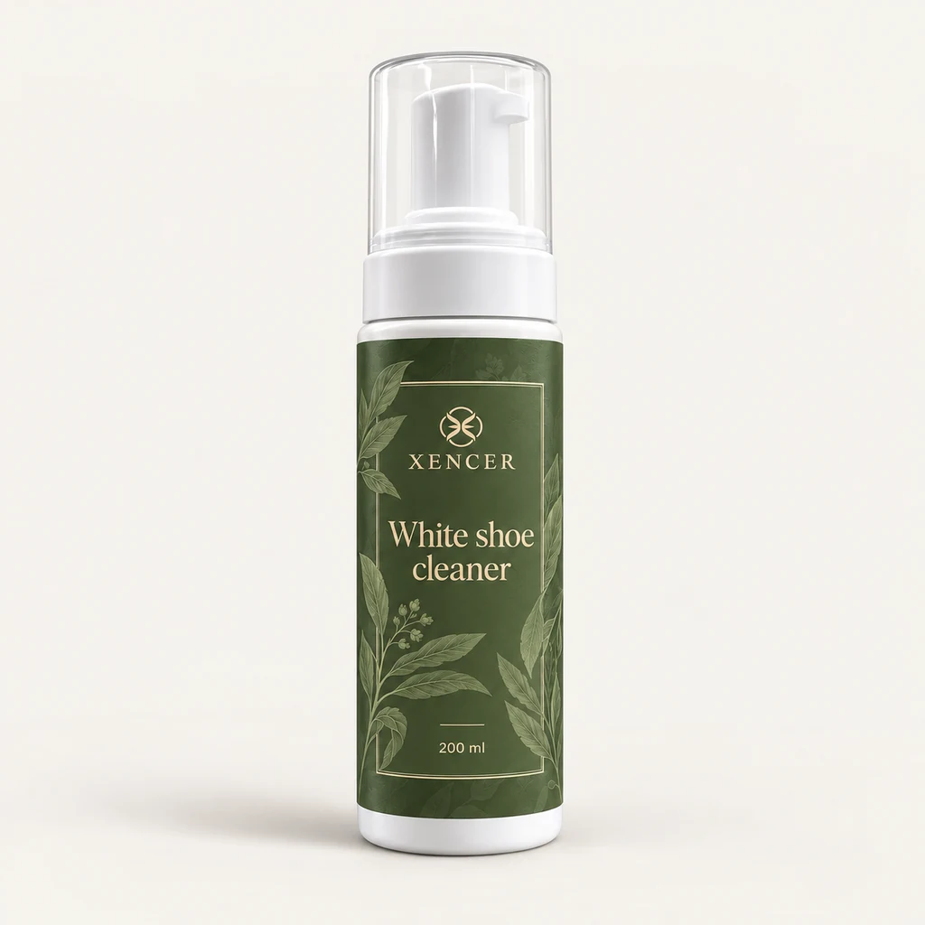 White shoe cleaner XENCER packaging concept
