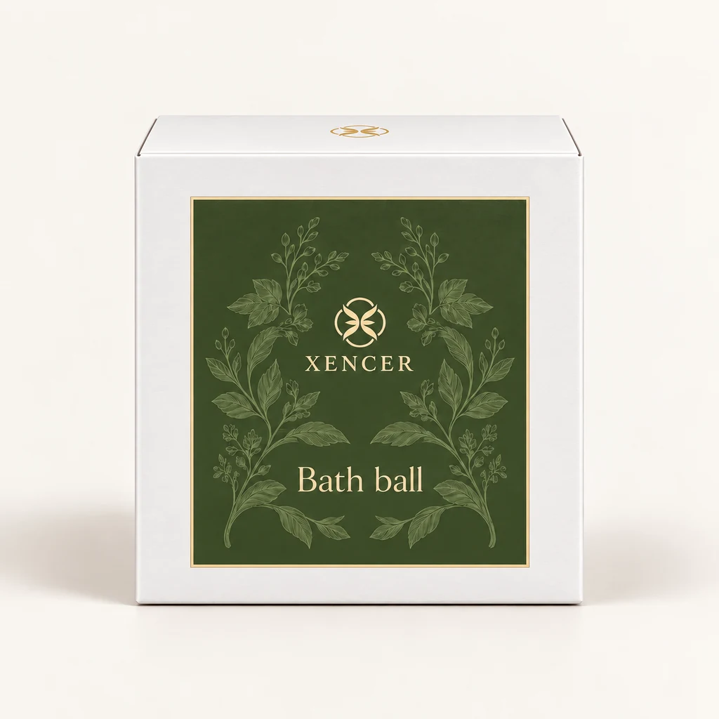 Bath ball XENCER packaging concept, size on request, SKU XC-LC015