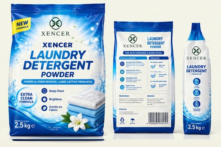 Laundry powder supplied packaging image