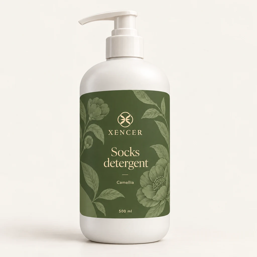 Socks detergent XENCER packaging concept