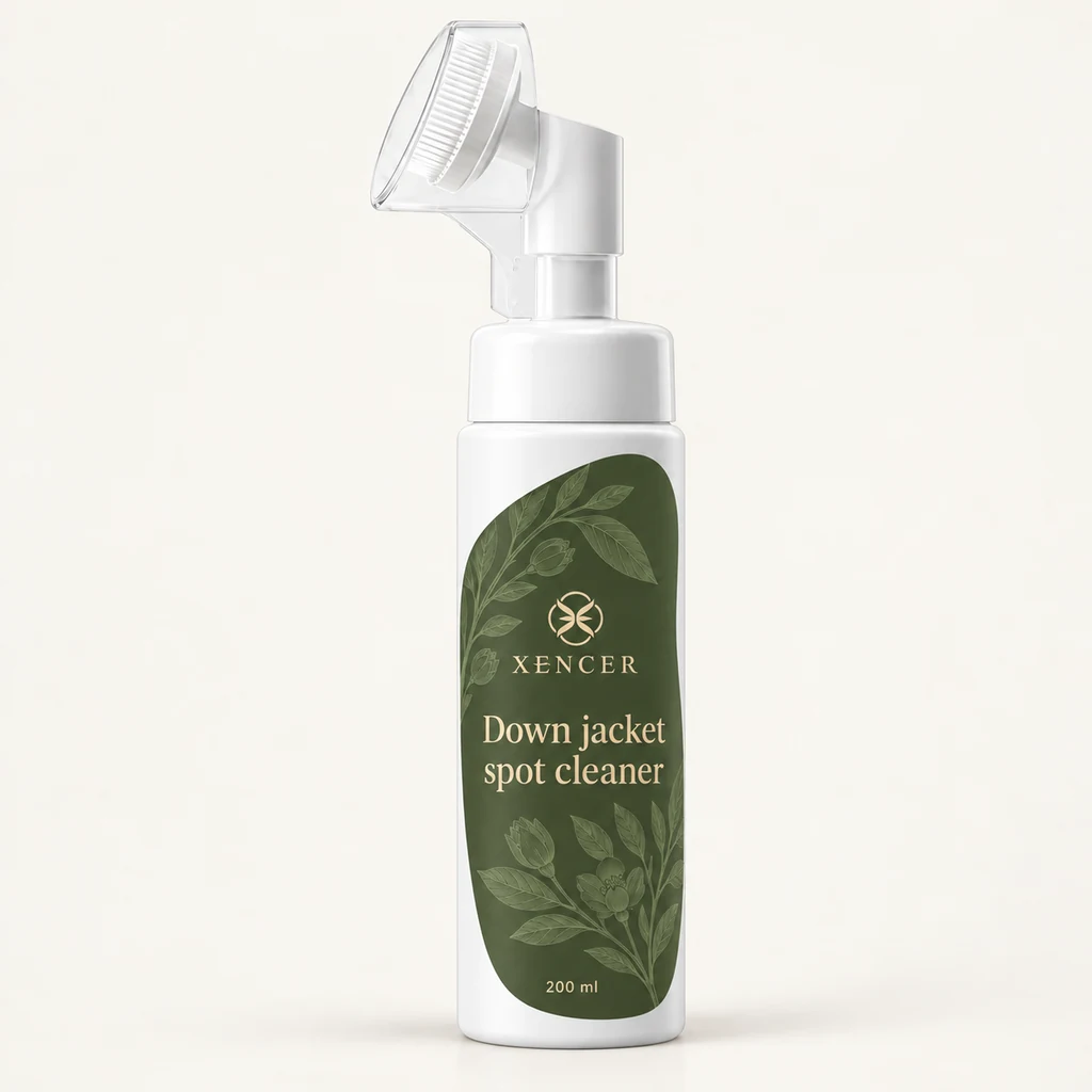 Down jacket spot cleaner XENCER packaging concept
