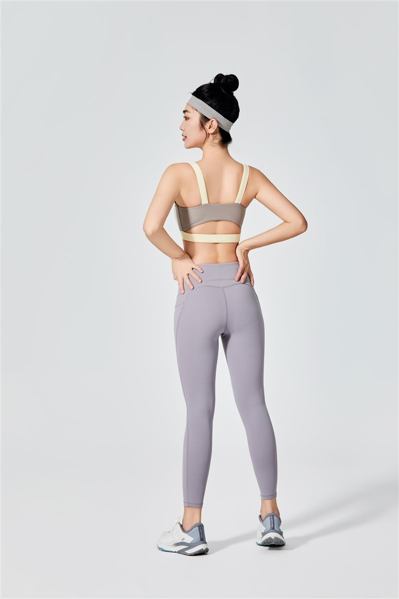 Women Washed Out Effect Sports Leggings